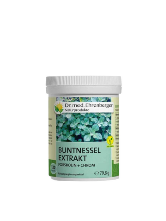 Dr. Ehrenberger - Coleus Extract Capsules - Forskolin + Chromium | Fat loss, detoxification, vitality