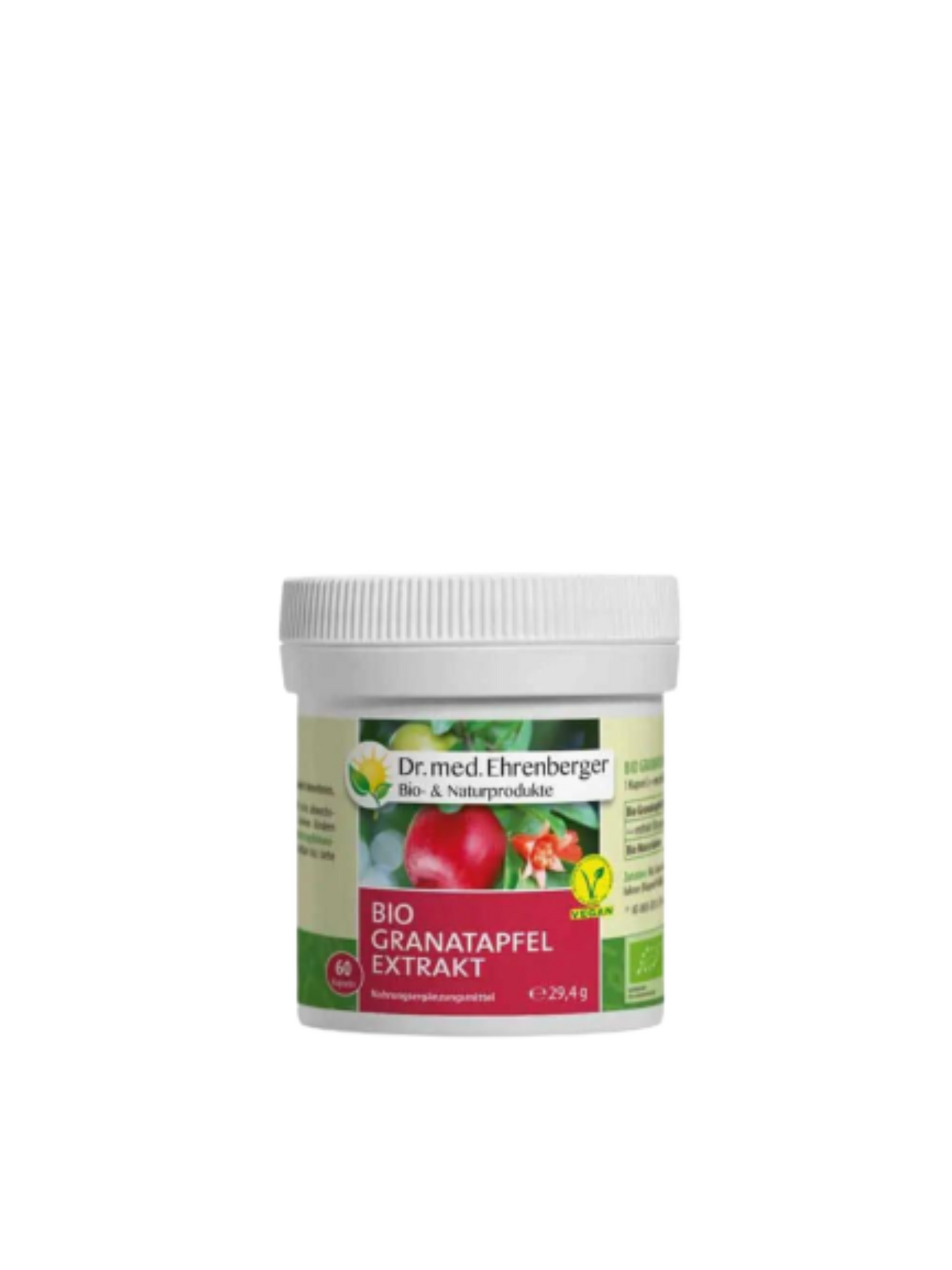 Dr. Ehrenberger - Pomegranate Extract ORGANIC Capsules | Lower PSA levels, prostate, bladder function