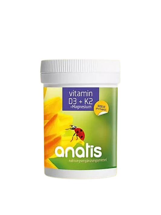 Anatis - Vitamin D3 + K2 + Magnesium – Natural support for bones, immune system & muscles