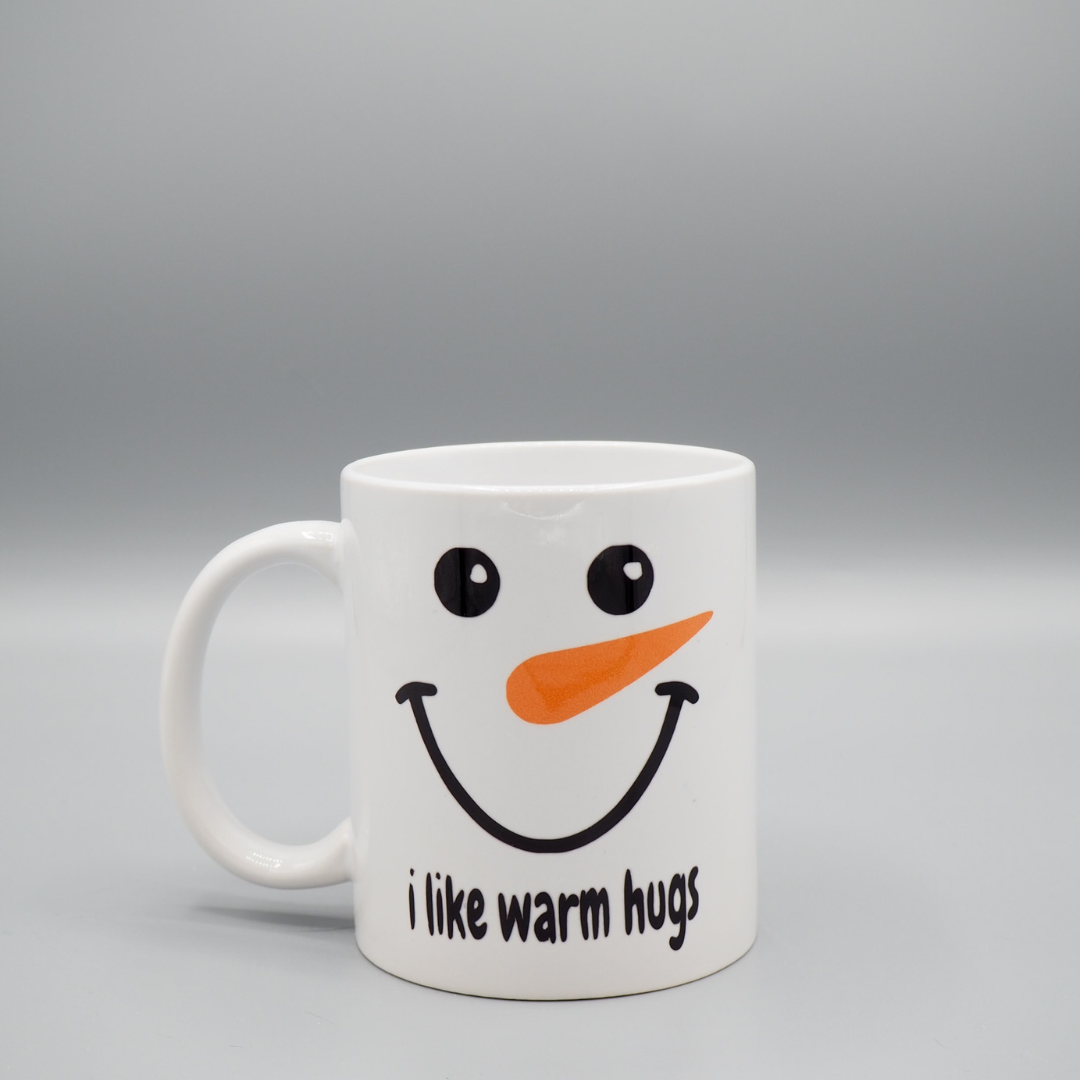 "I like warm hugs" Wintertasse - Weihnachtstasse - 325 ml