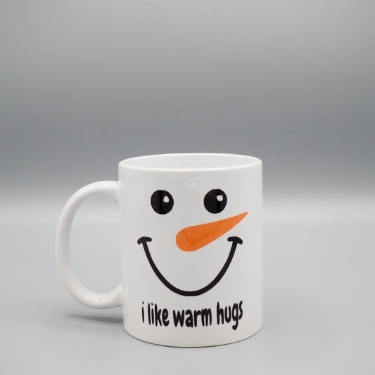 "I like warm hugs" Wintertasse - Weihnachtstasse - 325 ml