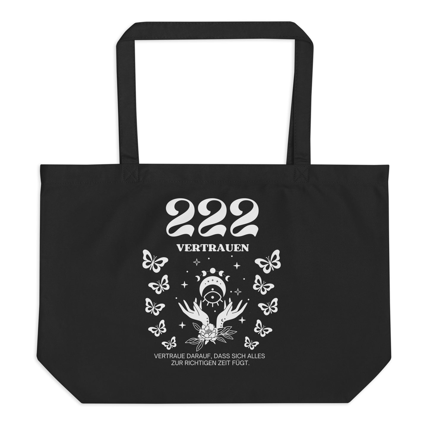 Engelszahl 222 - Bio Tote Bag – Vertrauen & Balance