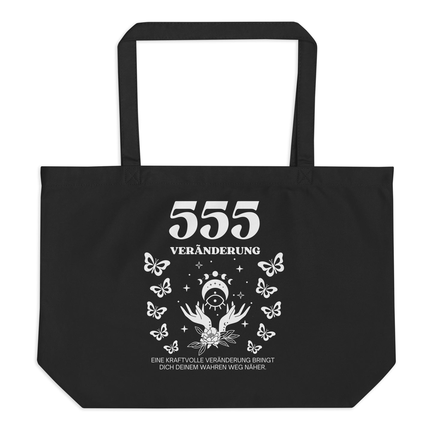 Engelszahl 555 - Bio Tote Bag – Veränderung & Neubeginn