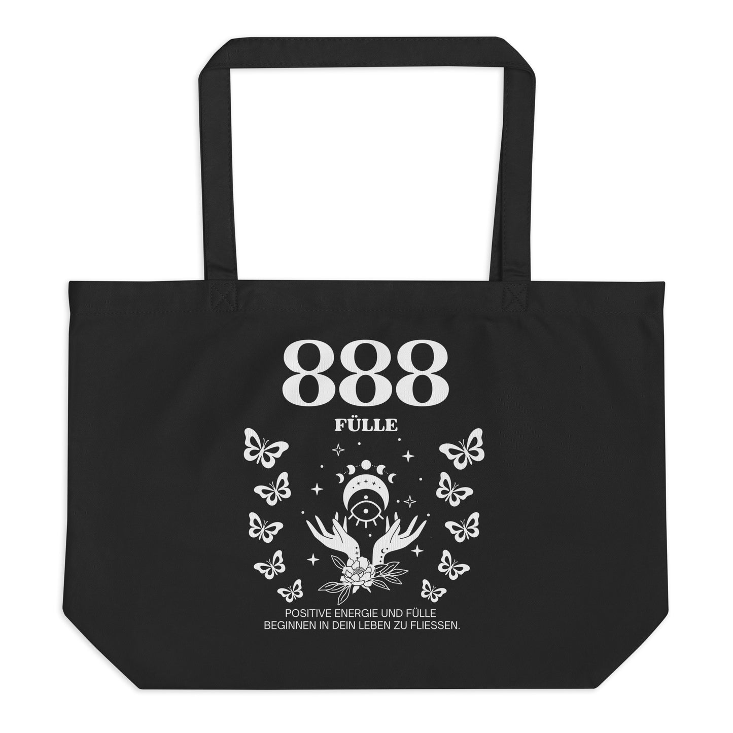 Engelszahl 888 - Bio Tote Bag – Fülle & positive Energie