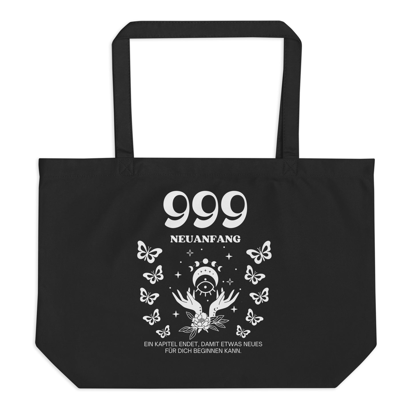 Engelszahl 999 - Bio Tote Bag – Neuanfang & Transformation