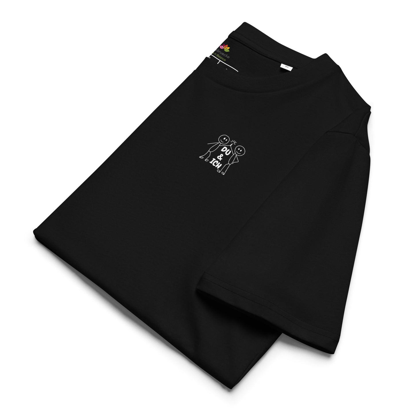 Gemeinsam sind wir stark – Unisex Bio-Baumwoll-T-Shirt - Weißer Schriftzug - Schwarz