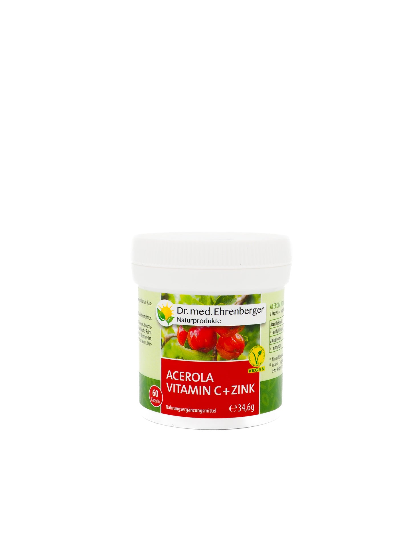 Dr. Ehrenberger - Acerola Vitamin C + Zinc Capsules