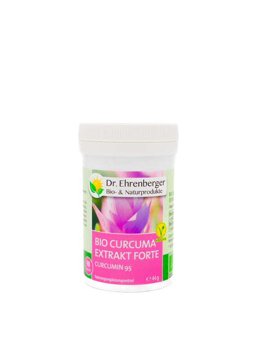 Dr. Ehrenberger - ORGANIC Curcuma Extract Forte Capsules | Joints, immune system, inflammation