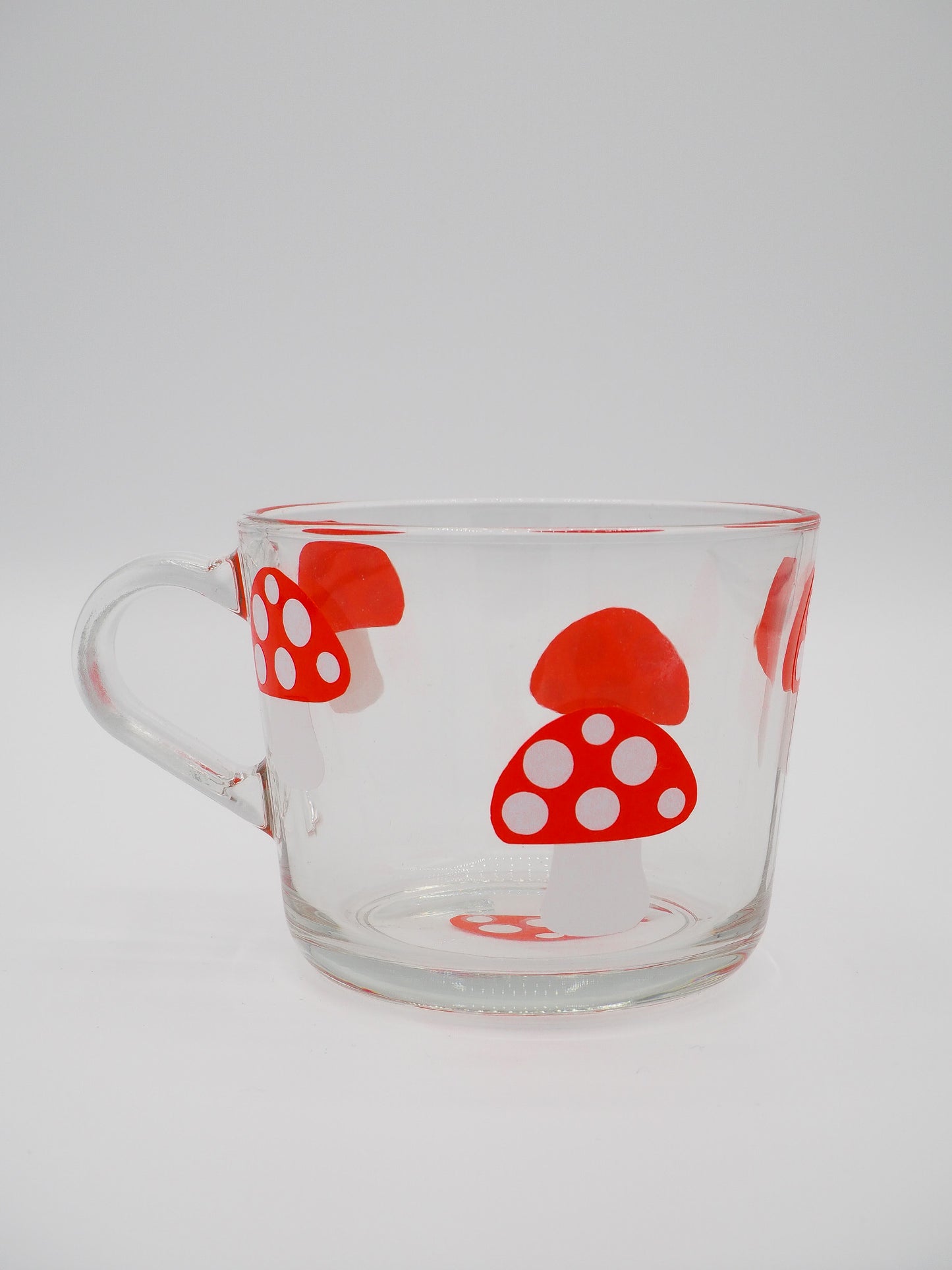 "Red Mashroom" Glass