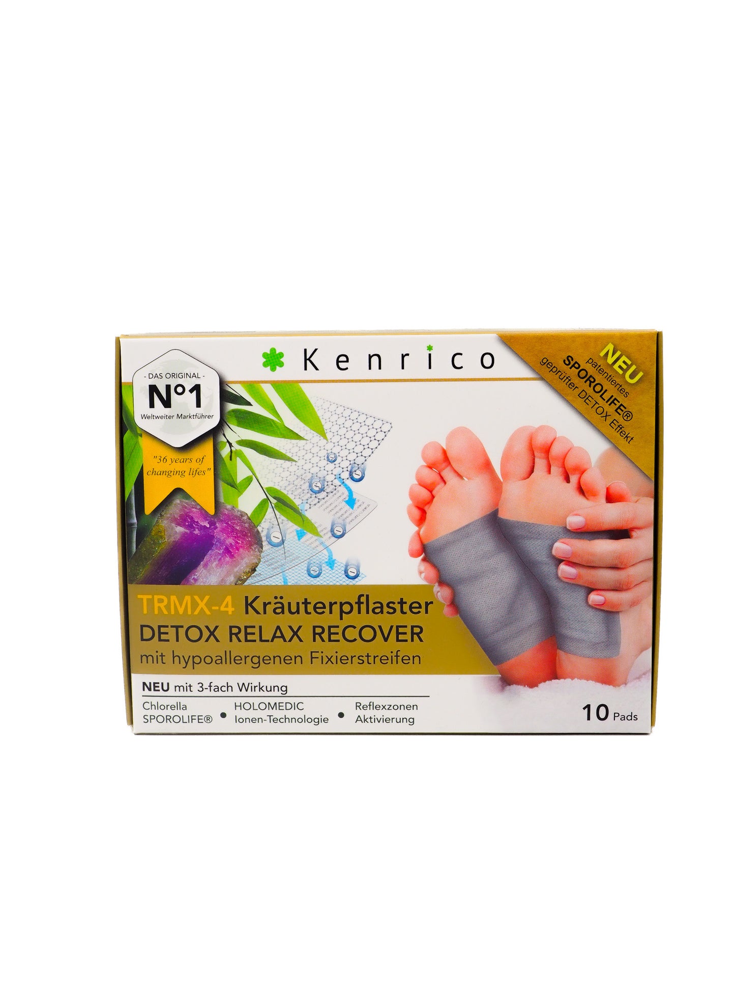 Kenrico® TRMX-4 herbal patch Detox Relax Recover | For deep sleep and detoxification