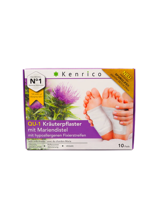 Kenrico® QU-1 Kräuterpflaster mit Mariendistel | Unterstützung der Lebergesundheit