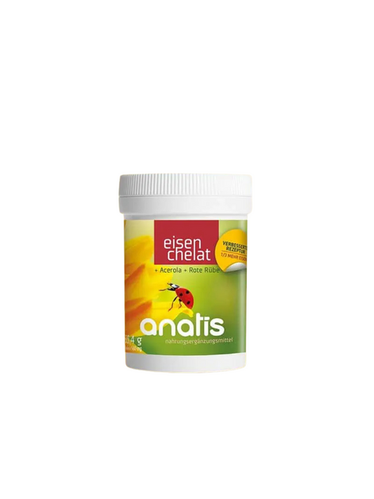 Anatis - Eisen Chelat + Rote Rübe + Acerola – Hoch bioverfügbares Eisen mit natürlichem Vitamin C