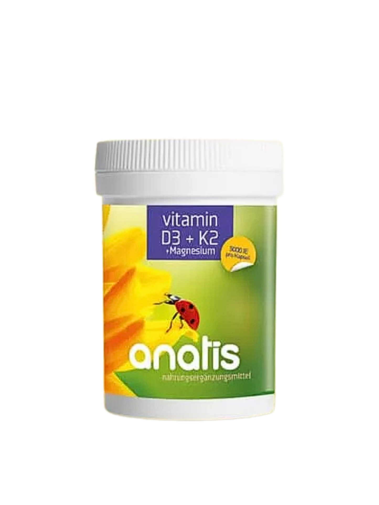 Anatis - Vitamin D3 + K2 + Magnesium – Natürliche Unterstützung für Knochen, Immunsystem & Muskeln