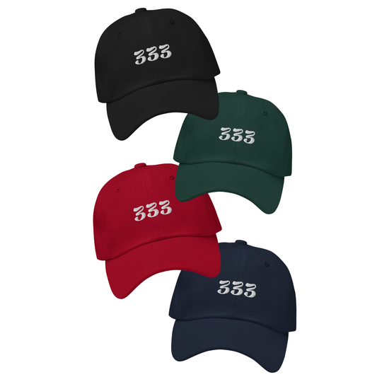 Engelszahl 333 - Baumwoll Kappe - Gestickt