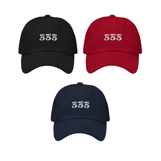 Engelszahl 333 - Baumwoll Kappe - Gestickt