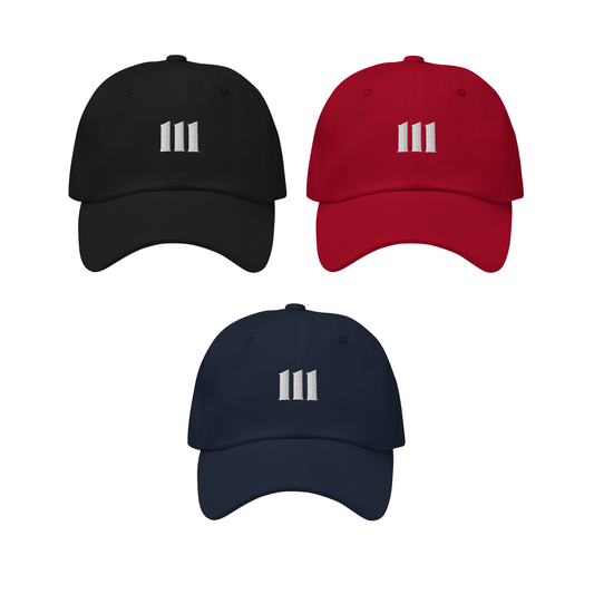 Engelszahl 111 - Baumwoll Kappe - Gestickt