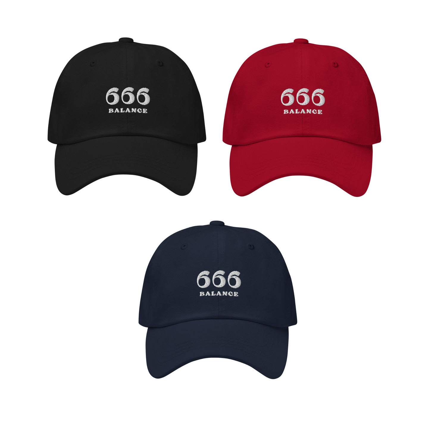 Engelszahl 666 + Balance - Baumwoll Kappe - Gestickt