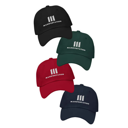 Engelszahl 111 + Manifestation - Baumwoll Kappe - Gestickt