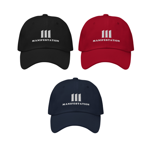 Engelszahl 111 + Manifestation - Baumwoll Kappe - Gestickt