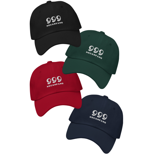 Engelszahl 999 + Neuanfang - Baumwoll Kappe - Gestickt