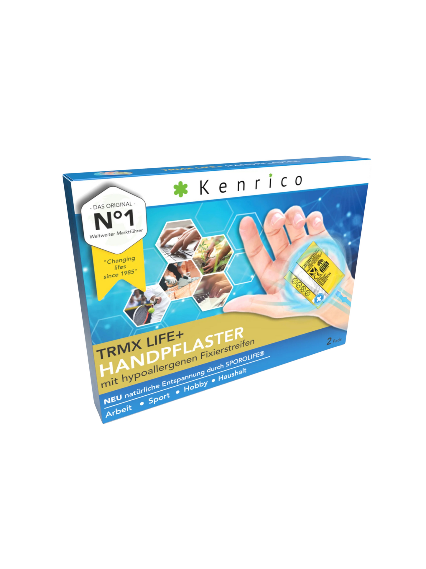 Kenrico® TRMX LIFE PLUS Handpflaster | Entspannung & Regeneration für Hände & Handgelenke