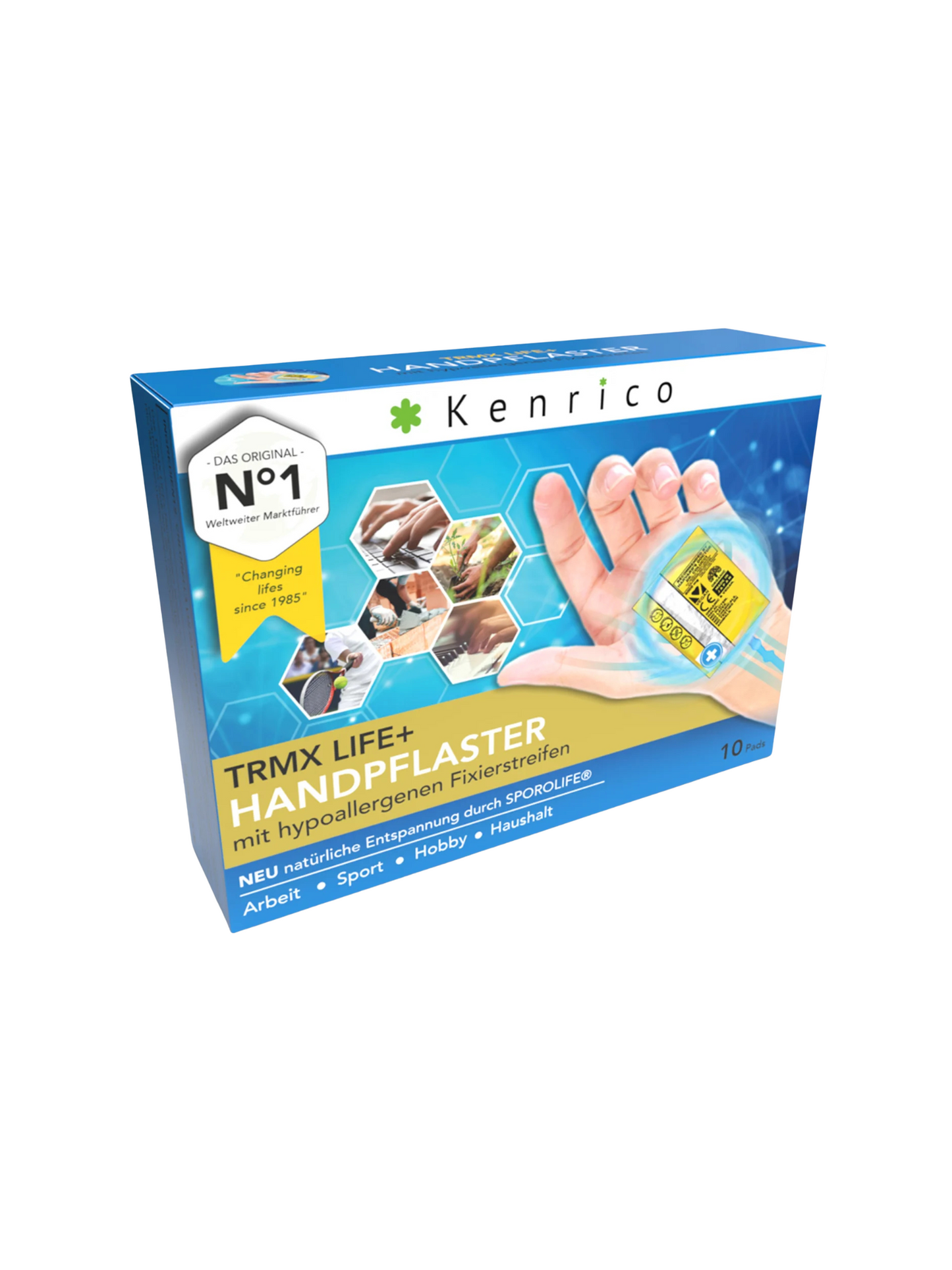 Kenrico® TRMX LIFE PLUS Handpflaster | Entspannung & Regeneration für Hände & Handgelenke