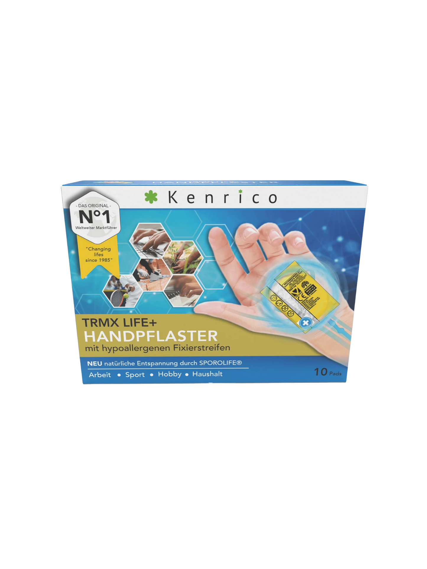 Kenrico® TRMX LIFE PLUS Handpflaster | Entspannung & Regeneration für Hände & Handgelenke