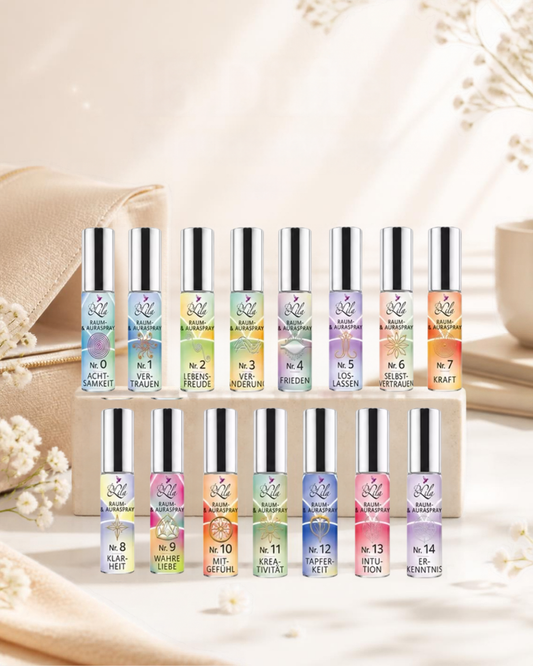 Mini Raum- & Aura Spray Set - 15 Stk. | Deine 15 Düfte für unterwegs