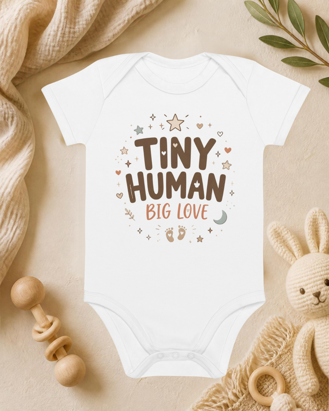 Tiny Human - Baby Strampler aus Bio-Baumwolle