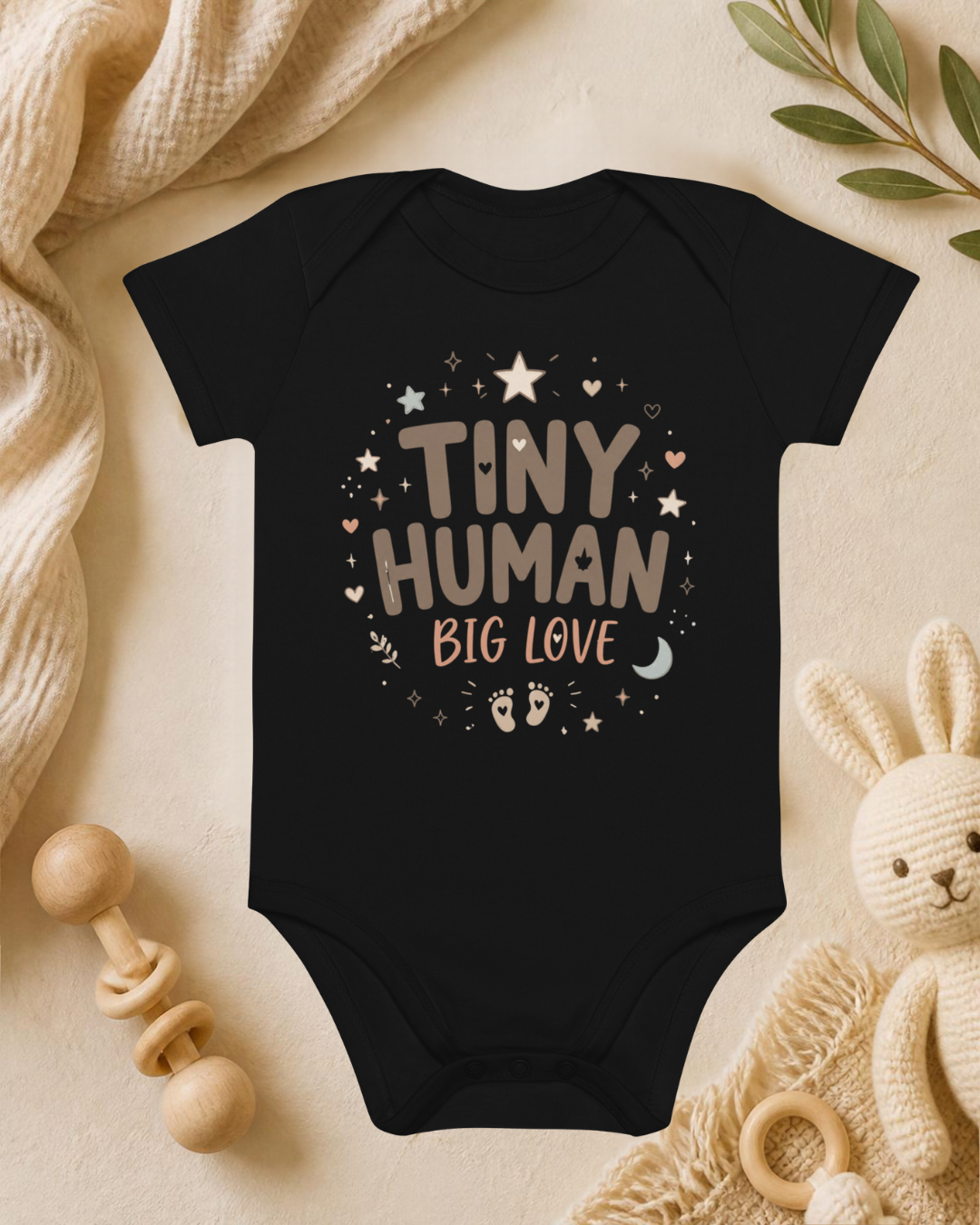 Tiny Human - Baby Strampler aus Bio-Baumwolle