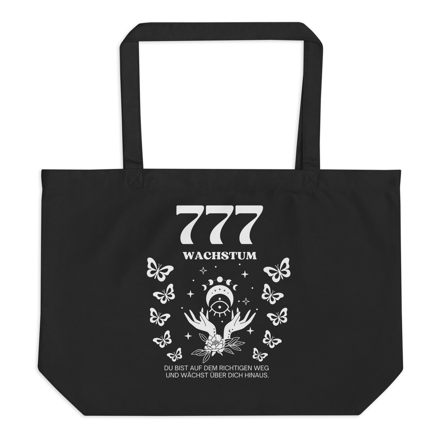 Engelszahl 777 - Bio Tote Bag – Wachstum & richtiger Weg