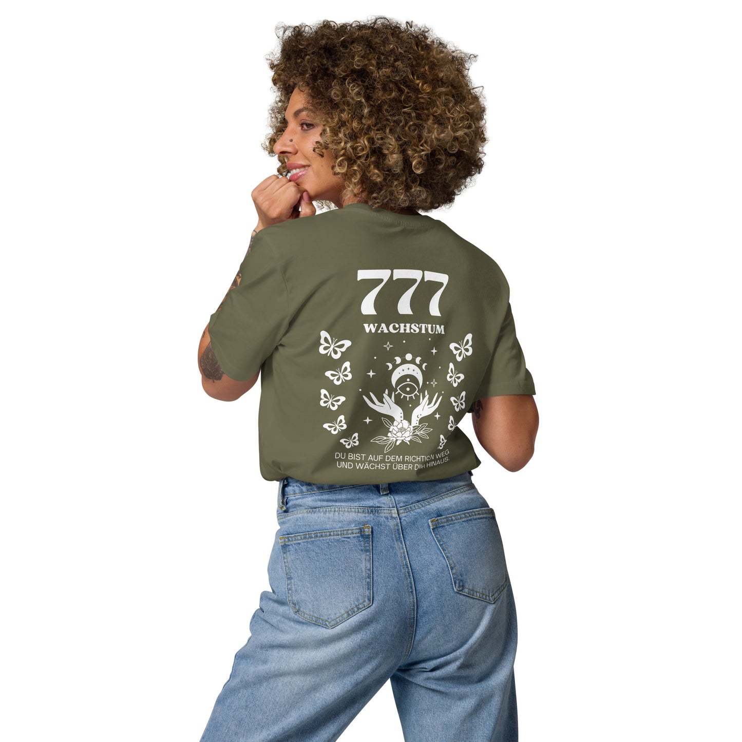 Engelszahl 777 - Bio Baumwoll T-Shirt – Wachstum & richtiger Weg - verschiedene Farben