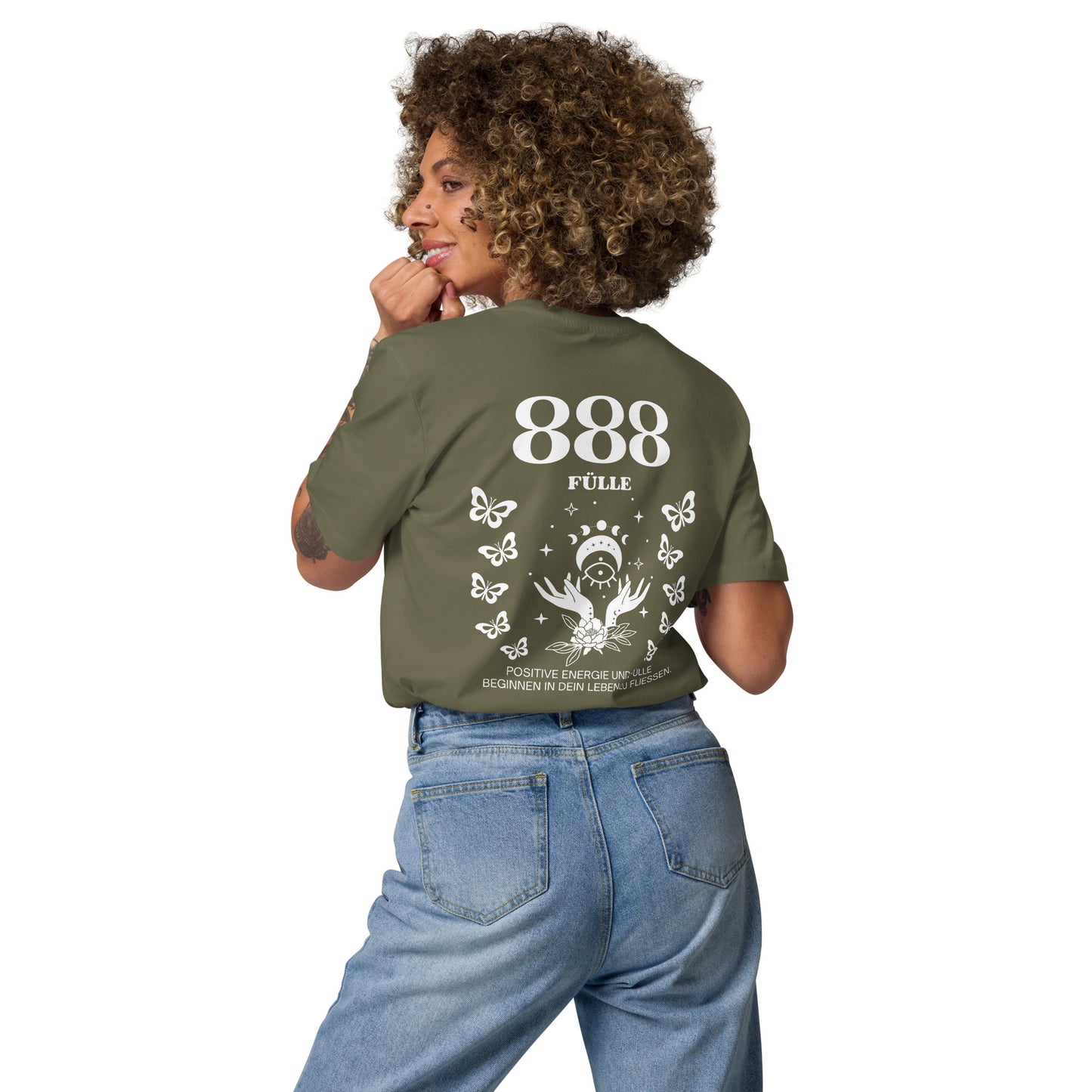 Engelszahl 888 - Bio Baumwoll T-Shirt – Fülle & positive Energie - verschiedene Farben
