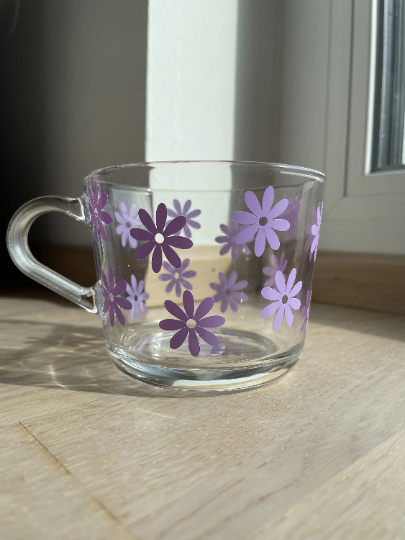 Blumen Trinkglas