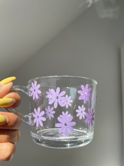 Blumen Trinkglas