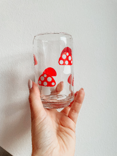 "Red Mushroom" Glass Long