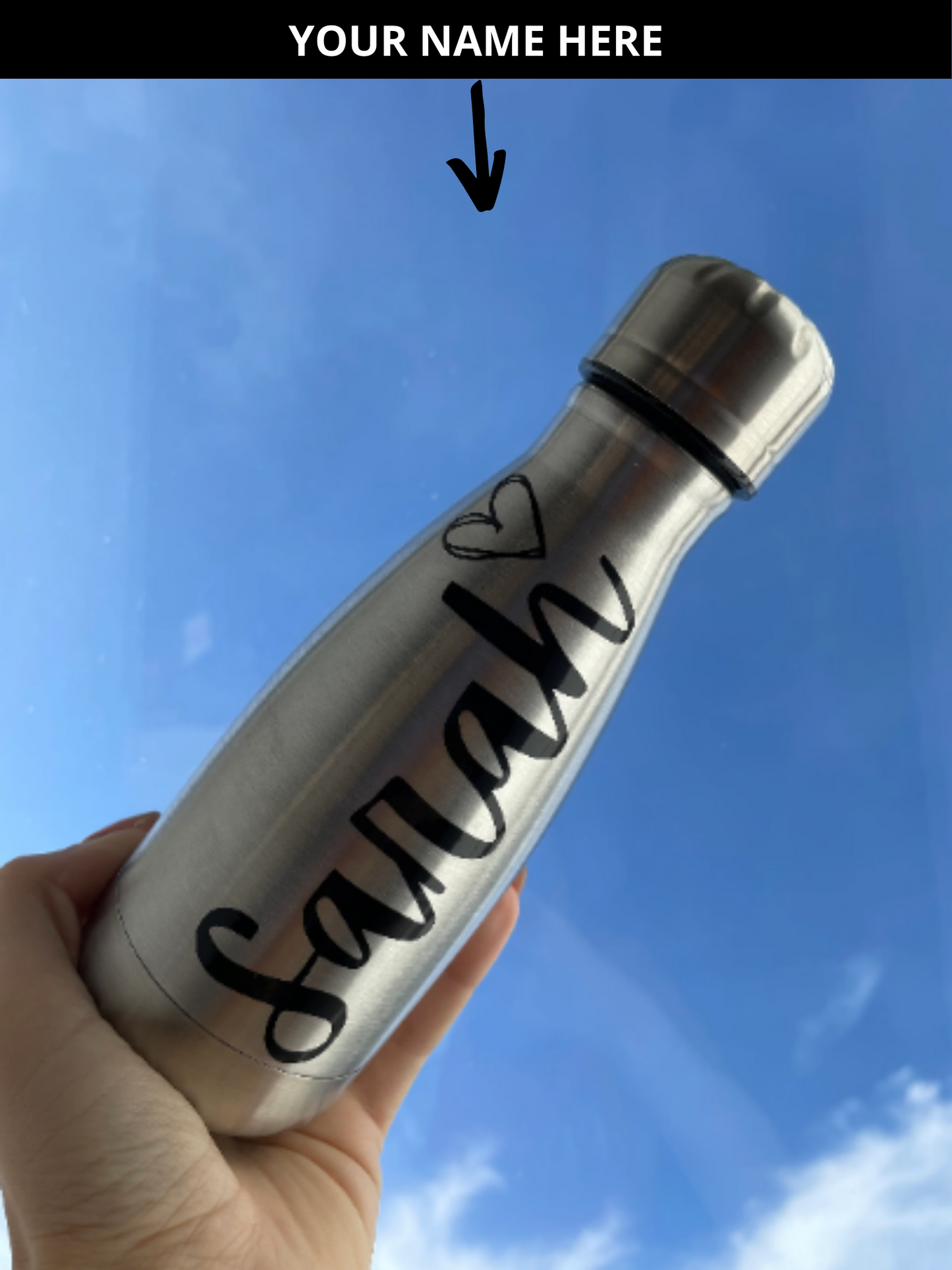 Personalized Stainless Steel Water Bottle